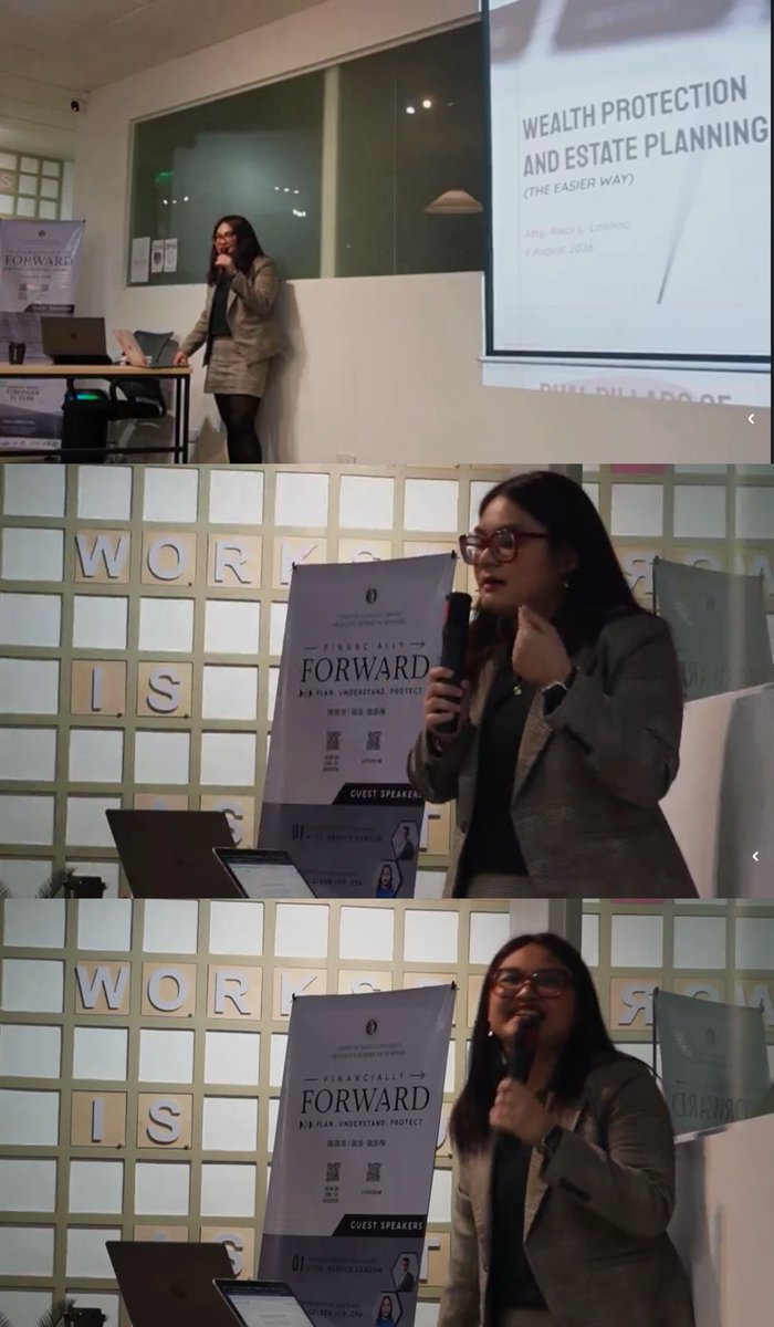 attyalecs's tweet photo. Huge thank you to Atty. Kim and her MBA class for having me as a guest speaker tonight. Truly an honor!

#FinanciallyForward #AteneoMBA https://t.co/XfISkkPoJx
