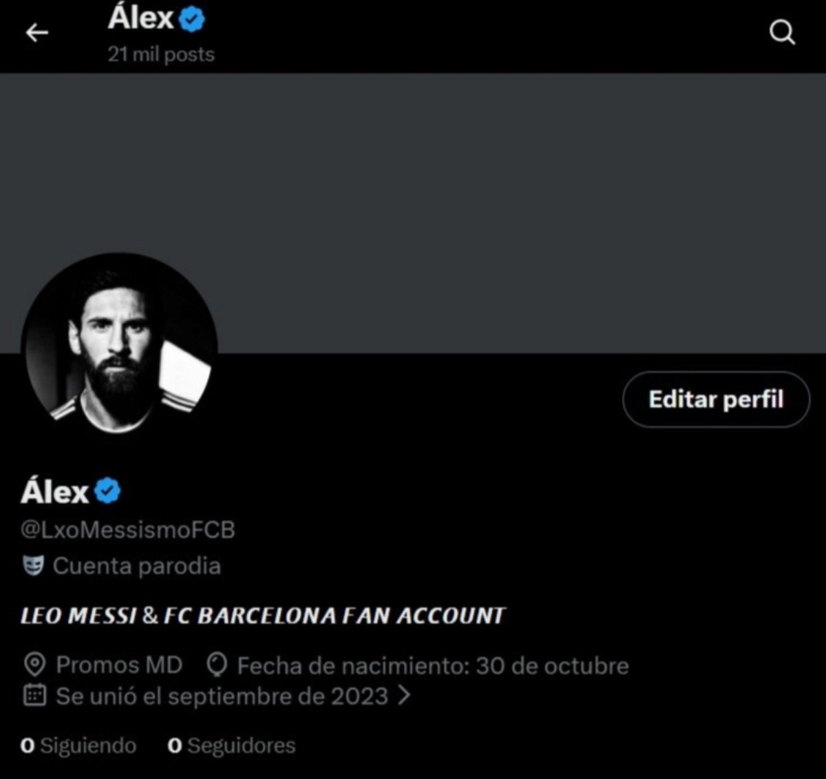 lxomessismofcb2's tweet photo. Despues de casi tres años subiendo contenido diario sin fallar ni un solo día me toca empezar de nuevo

Llevo unos días bastante jodidos porque no sé si podré recuperar mi cuenta pero mientras tanto estaré por aqui. Amo demasiado el fútbol y al Barça y si no lo vivo con vosotros no es lo mismo

Intentaré que siga todo practicamente igual y os agradeceré infinitamente todo el apoyo que me deis en esta cuenta, que será más necesario que nunca

Nos vamos leyendo❤️