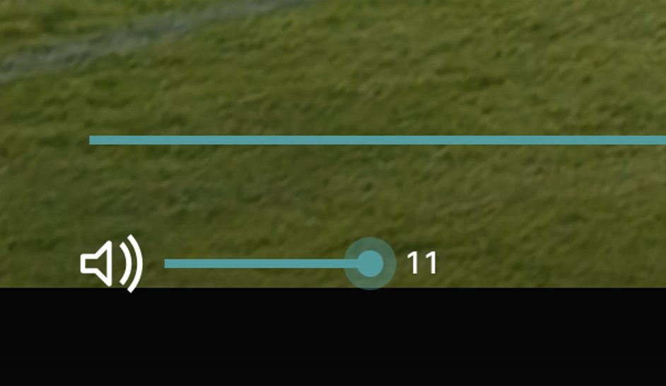 mary_galbraith's tweet photo. Someone in the @BBCiPlayer tech team having a bit of fun with the sound control scale. https://t.co/f5L909mNCq