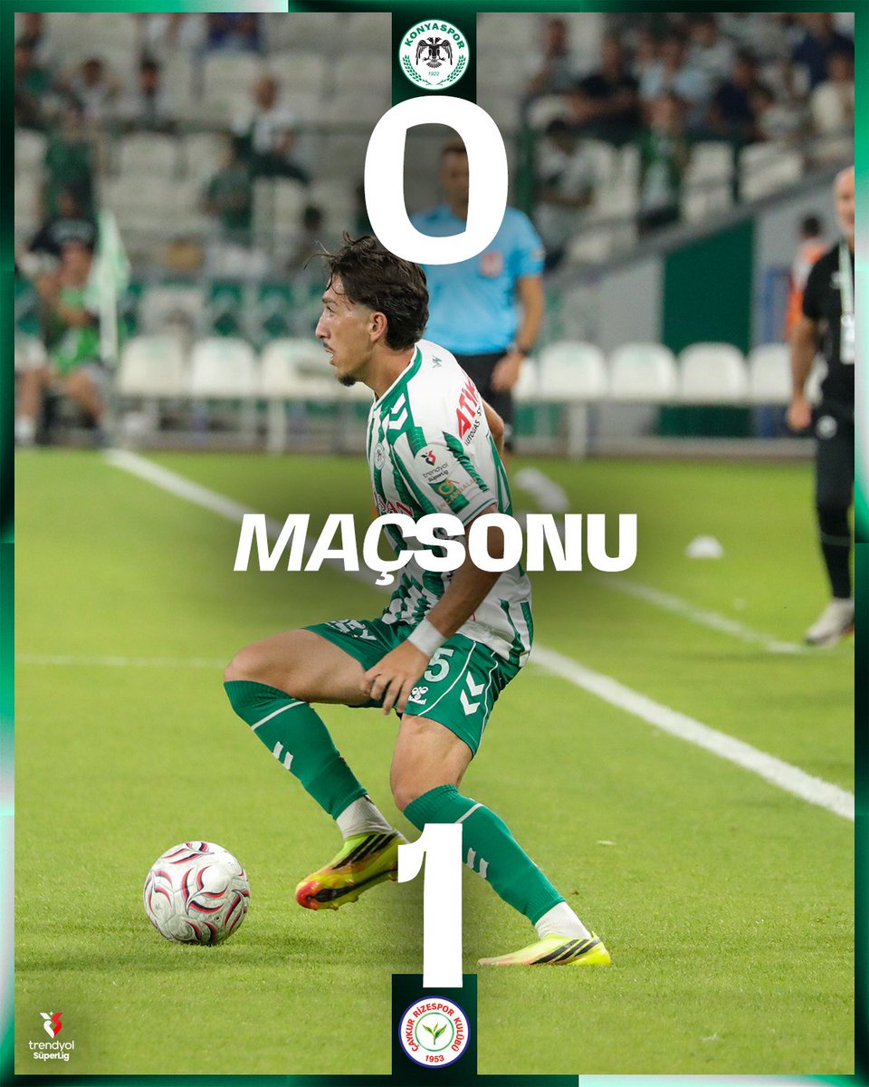 konyaspor's tweet photo. Maç sona erdi. #KNYvÇRS https://t.co/39D6ASWzSm