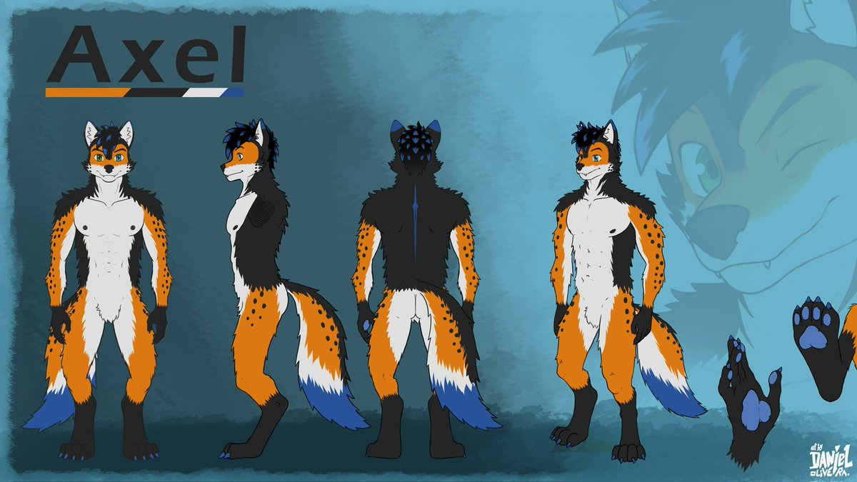 Danielartsy's tweet photo. Ref sheet updated with the new design of @AxelValeHyb 
#fursona #furry #furryart #furryartist #commissionsopen https://t.co/KmKqVadjRH