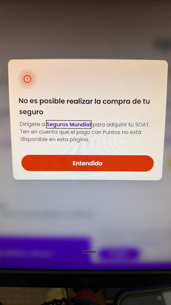 jdecheverryt's tweet photo. @puntoscolombia ¿Por qué no puedo comprar un SOAT para motocicleta con Mis Puntos Colombia? Quisiera saber la razón. https://t.co/Bm7z3BUcjt