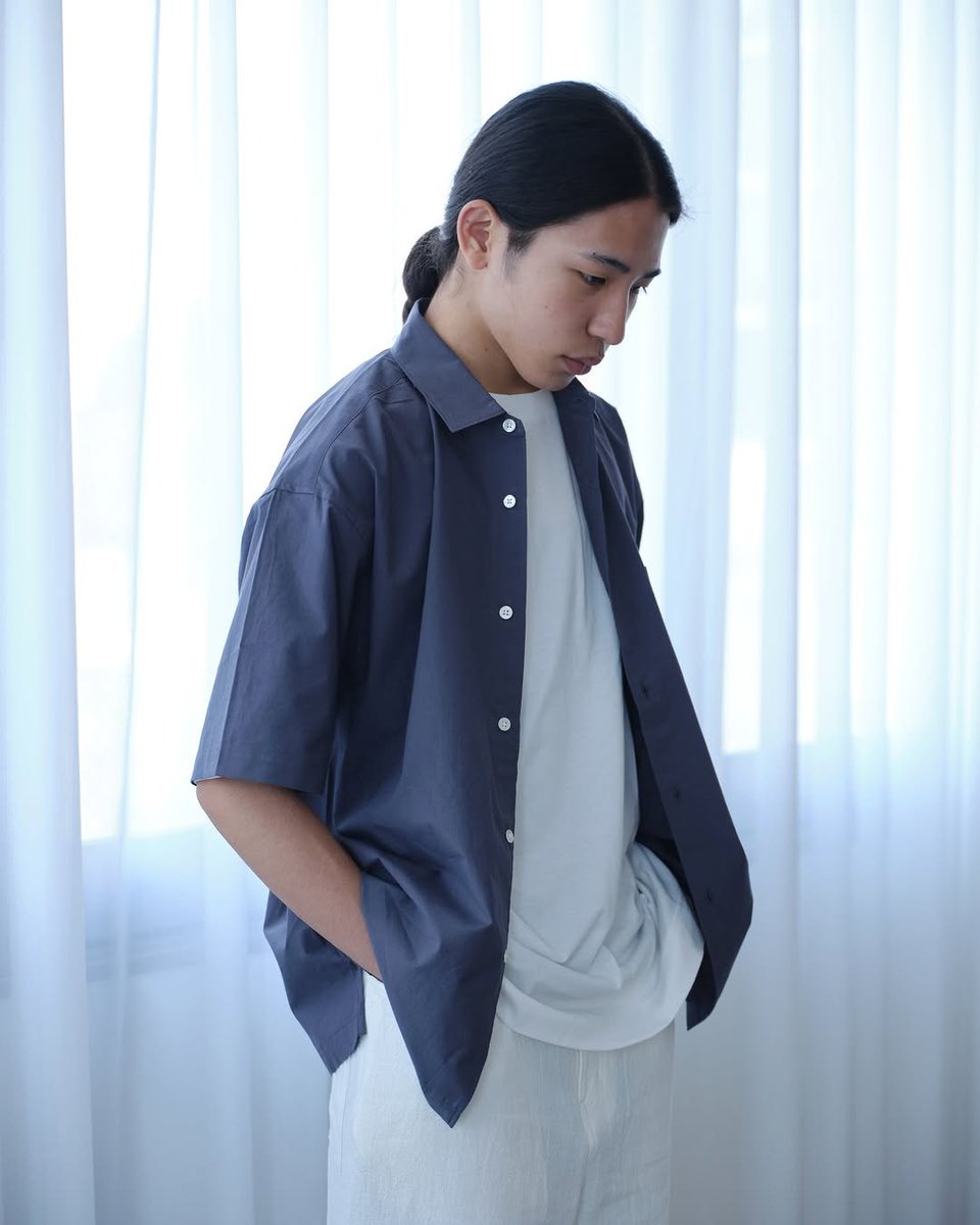 育つ生地」 遠州織物 HUIS 2026 S/S Lookbook tops/ CS110［HUIS in