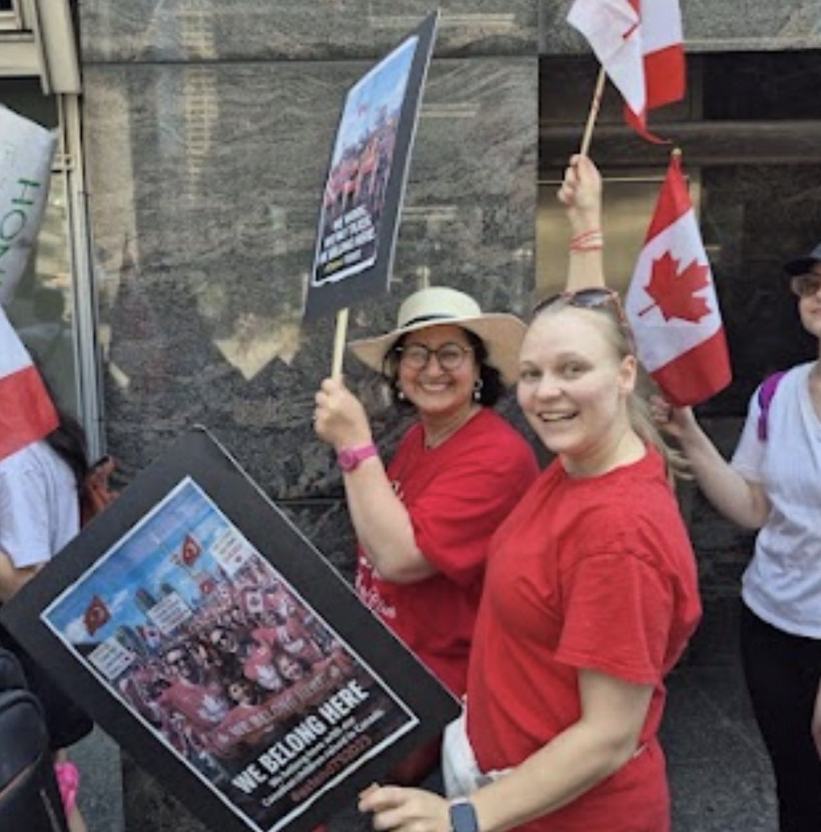 MadisonFerrn's tweet photo. Maybe it is your child’s teacher, your local butcher, or the neighbor you wave to every morning.
Turkish earthquake survivors are part of Canada now. Özlem walked 500 km to Parliament Hill for them. Will MPs listen? @MarkJCarney 
#ExtendTS2023 #MarchToOttawa https://t.co/aP8bPda5ox
