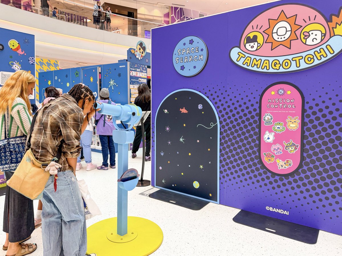mallofamerica's tweet photo. The @tamagotchi_us Road Trip is back! 🚐💗 Celebrate 30 years of Tamagotchi with games, photo ops, exclusive merch + activities for Tama fans of all ages! 🐣✨

⏰ Today until 9 p.m. + tomorrow, 11 a.m.–7 p.m.
📍 North Atrium https://t.co/F4eiso8tVo