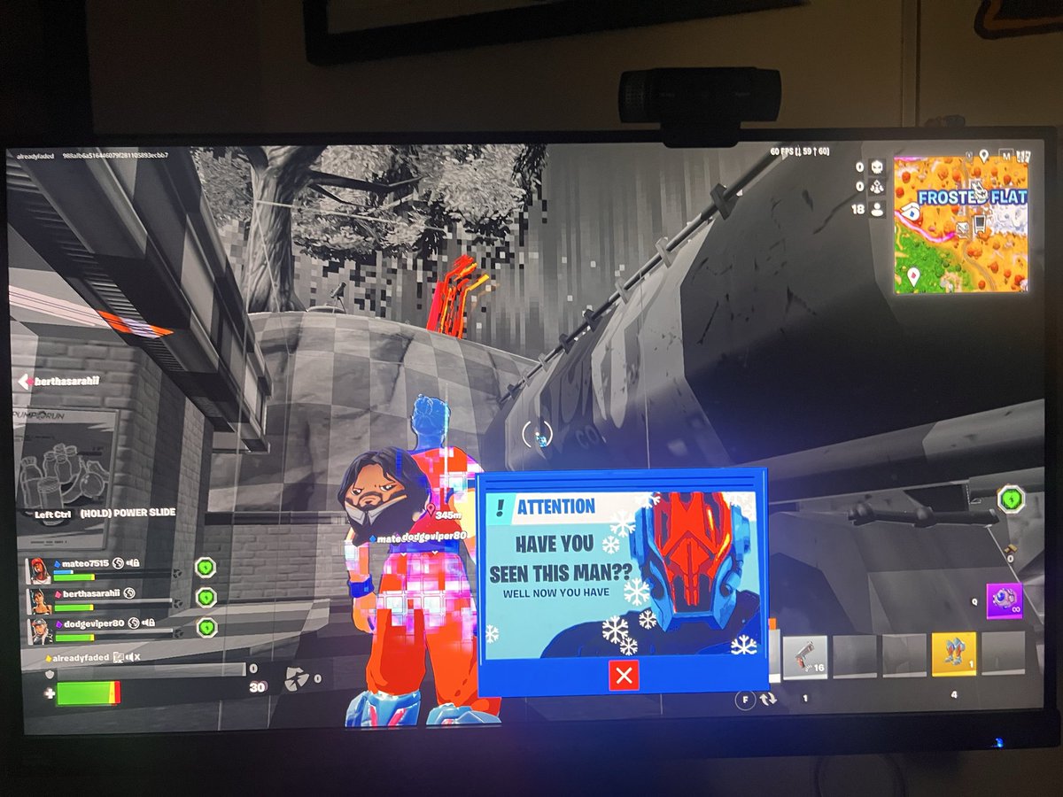 sushidabs's tweet photo. . @Fortnite the glitching was amazinggg https://t.co/x1pqXvDyxW
