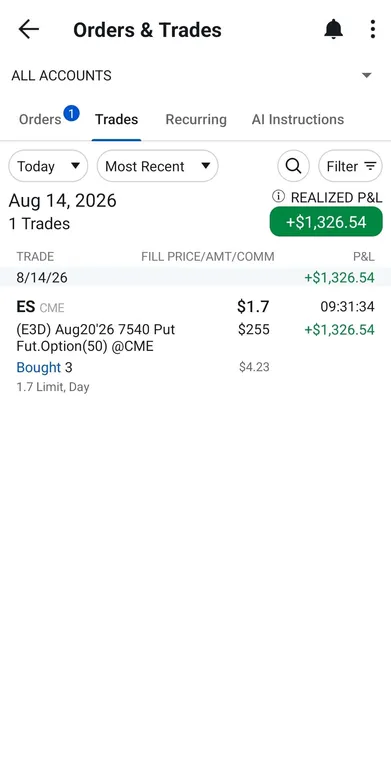 TradingWarz's tweet photo. Cashing Out Over $1,326 on the week from Selling Options on the SP500 & $3,882 on AMD

Full Strategy: I’ve generated 101k with 181 winners in a row selling puts on the SP500

I sell VERY FAR out the money Puts and manage profits at 50-70%! I enter Sunday nights for SP500 and Tuesday on AMD to follow the institutional buys

It takes me about 10 minutes per week and is my most simple strategy

I will be doing X spaces tomorrow to teach you everything I learned in 10 years as a CPA!

All i ask is drop a LIKE and I will record it!