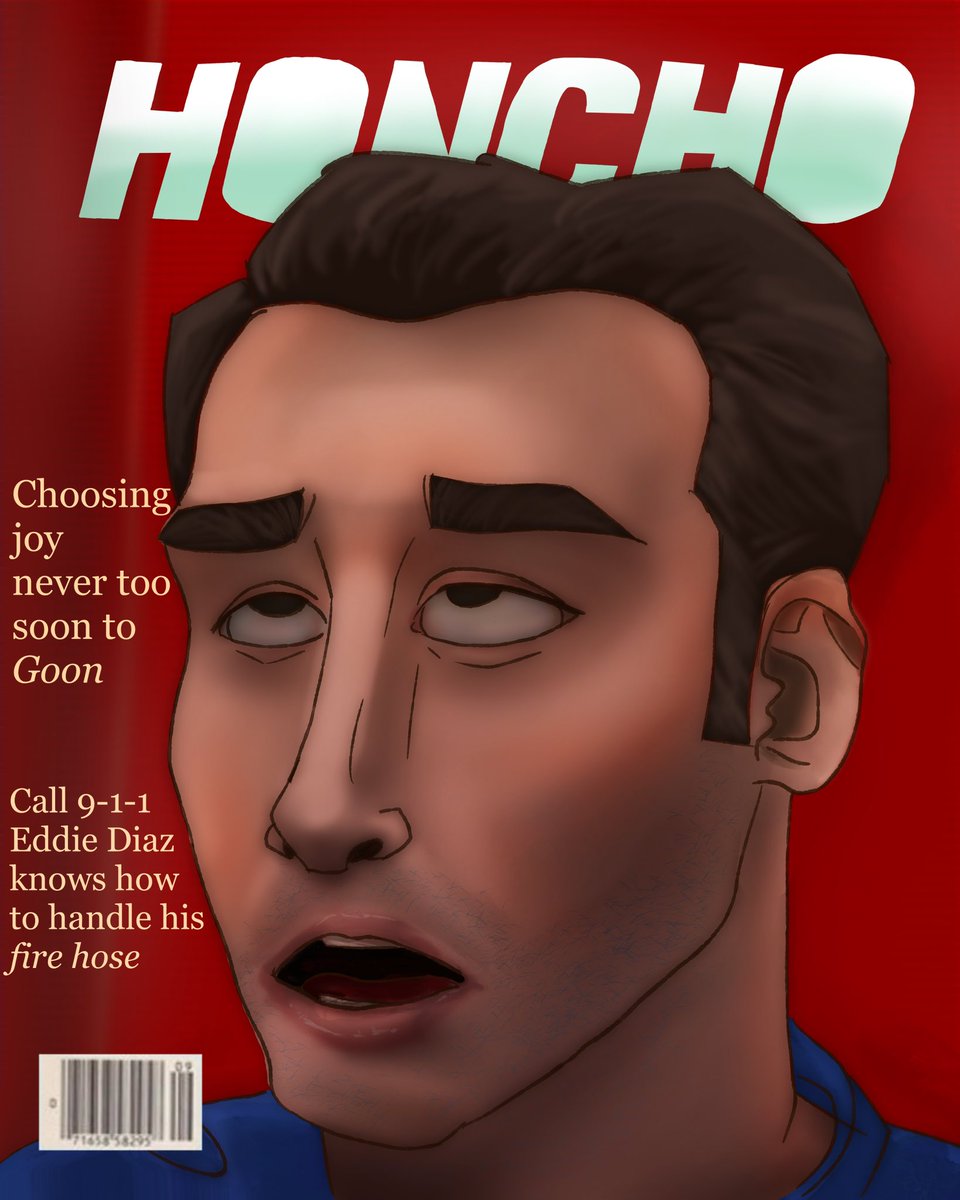 fox_nard's tweet photo. Eddie Diaz, Honcho magazine cover fanart.

#eddiediaz #eddiediazfanart #911fanart https://t.co/pOr6yfBFuE
