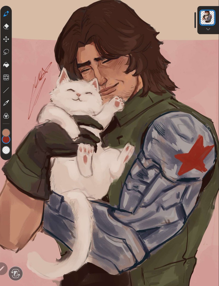 batluca_'s tweet photo. another last year vs today comparison! I still have to fix Alpine tho 
#buckybarnes https://t.co/1LHa2KxJTs