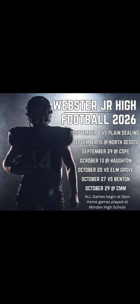 FootballWjhs's tweet photo. Come out and support the Wolves  . 🏈🐺#family #discipline #teamwork https://t.co/obMcuXtBpE