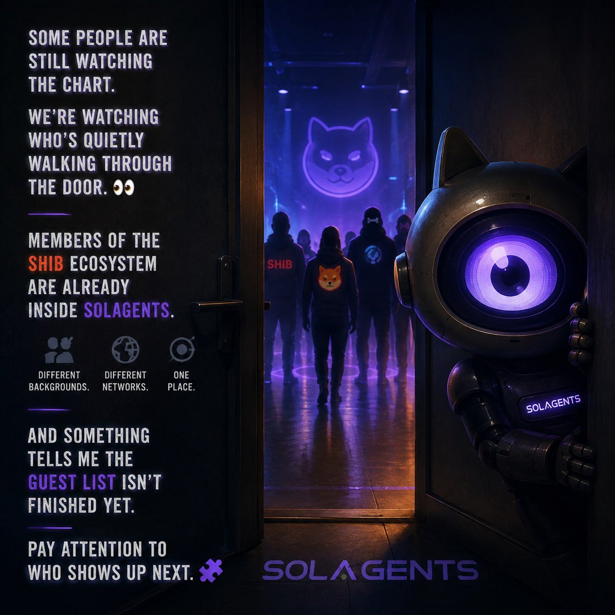EleZeus_MIMA's tweet photo. Some people are still watching the chart.

We’re watching who’s quietly walking through the door. 👀

Members of the #SHIB ecosystem are already inside $Agents.

Different networks.
One place.

Pay attention to who shows up next. 🧩 https://t.co/leVK48d0nB