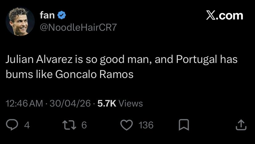 TheRealKritin's tweet photo. @NoodleHairCR7 https://t.co/6DFRfuWmRs