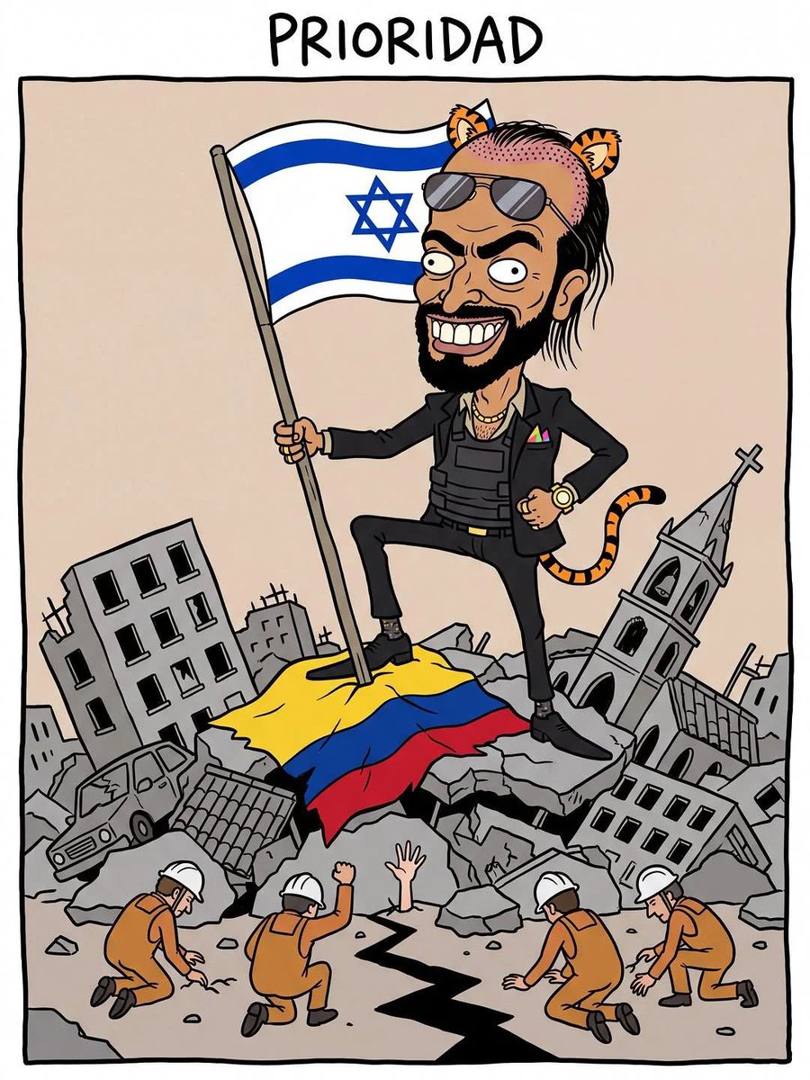Comrade_1312's tweet photo. @CarlosCarrilloA @ABDELAESPRIELLA Pasarás a la historia como el peor presidente de Colombia, frenton malparido cacorro, chiste de mal gusto, actor mal pagado que puso el pedófilo de Trump y el criminal de guerra NETANYAHU https://t.co/7eL8TorXll