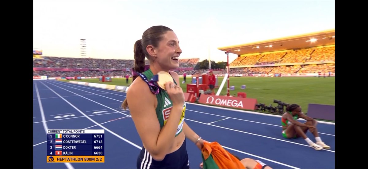 mecafolidas's tweet photo. KATE O’CONNOR is HER!!!
What an 18 months for KOC..
European Heptathlon Champion 2026 with 6751 points a new Irish Record…
Roll on LA 28!!
#EuropeanAthletics #IrishAthletics ☘️💪🥇🇮🇪🌟 https://t.co/iPx6hCCMZA