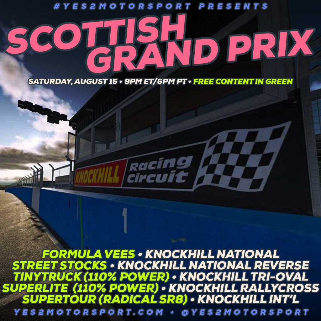 yes2motorsport's tweet photo. Inexplicably we have zero photos in #Yes2 history of TINYTRUCK at Knockhill, but it's returning tonight at 9PM ET https://t.co/S7CetMIKEu