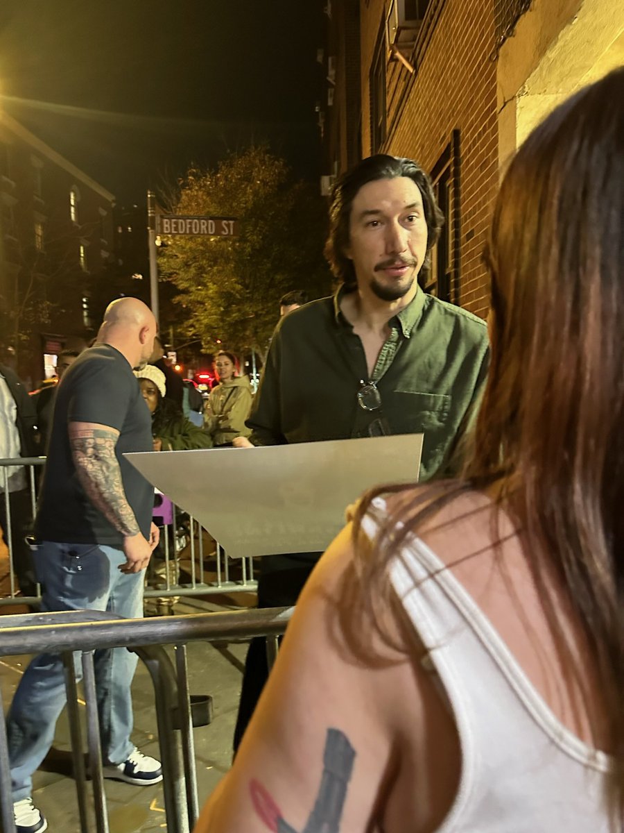 vulptexao3's tweet photo. since we’re all talking about Adam driver throwback to when I met him in 2024 and this is how he looked at me when I said I loved the movie paterson https://t.co/zjzc3qbMCu