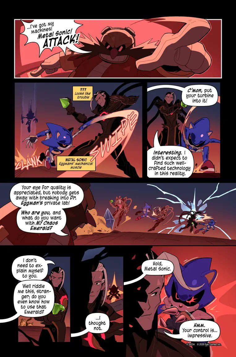 HYPEX's tweet photo. FULL SONIC x FORTNITE COMIC BOOK (HD)

THEAD 🧵 (PAGES 1-3) https://t.co/fvAlyEV4OX