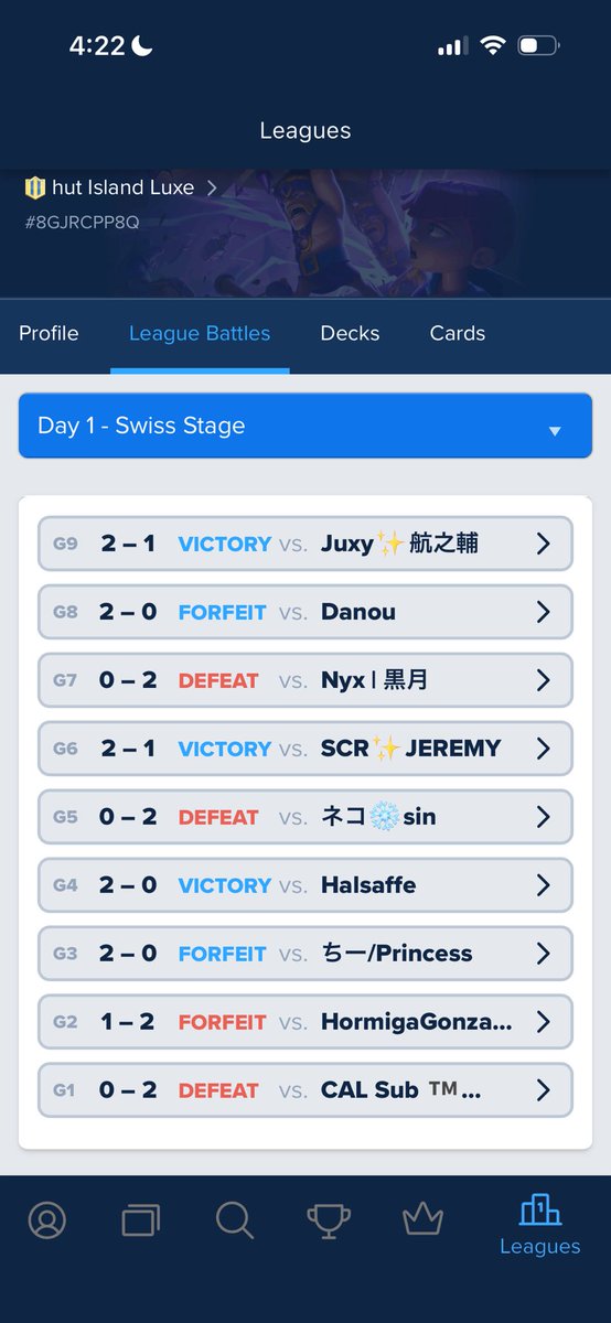 gakocr's tweet photo. 不戦勝2個の5-4
緊張しすぎてプレイ終わってたけど結果楽しかったです https://t.co/4trOQgGVtb