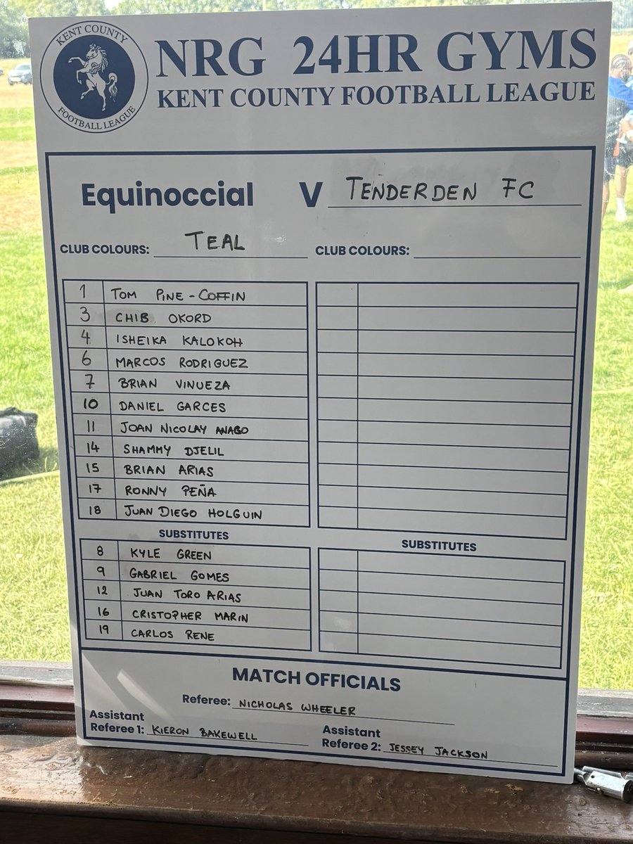 Bald_Ghopper's tweet photo. Game 57/2026
🗓️ 15/8/2026
Kent County League Premier Division 
🏟️ Scrubs Lane, Bromley 
Equinoccial FC v Tenterden Town
HT 1-0 FT 1-1 Att: 32 h/c
@KentCountyFL @EquinoccialFC @TenterdenTownFC https://t.co/mnab0Dh0qI