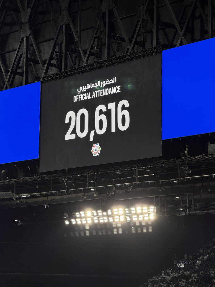hilalstuff's tweet photo. 🚨🔵 جماهير الهلال الأكثر حضورا خلال الجولة الأولى من دوري روشن السعودي 2026-27

— 20.616 مشجع ☝️ https://t.co/ID7XZZNuZa