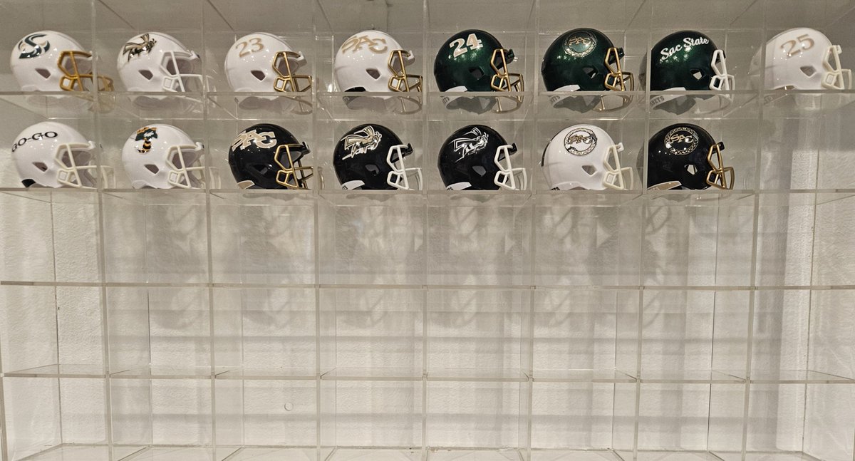 wtfcoach's tweet photo. Sacramento State @SacHornetsFB is the 138th FBS team as they join the MAC @maction this year. Here is their helmet history which includes 22 new helmets in the last five years and 34 since 2015. #stingersup
@SacHornetsNat 
@HornetEquipment https://t.co/S5AH3g4O5j