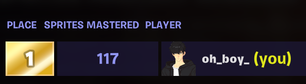 oh_oboy's tweet photo. fuck this game and it's sprites, I can finally retire. (no, I can't, because the next season will be peak af.) https://t.co/k9GeBl2d9J