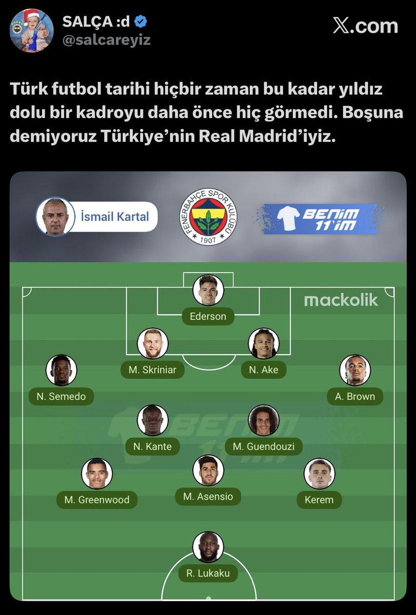 PusulaFenerX's tweet photo. Kante’yi yedek bırakıyoruz, Lukaku’yu kadroya almıyoruz, sağ tarafta mert ve irfan, Sol tarafta da Oğuz oynatıyoruz. Ne Real Madrid ama 🤣

@salcareyiz 
#GENvFB https://t.co/3TgflYg1pI