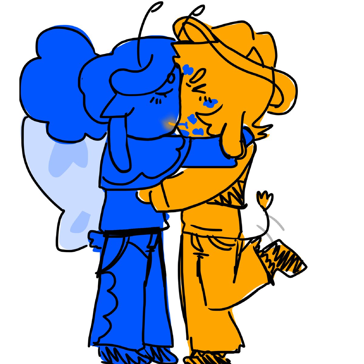 MrButterfly_art's tweet photo. //- blellow art dump, 2 are self inserts for my friends and the other two are just blellow 

#deltarune #blellow https://t.co/j6VNONNPEw