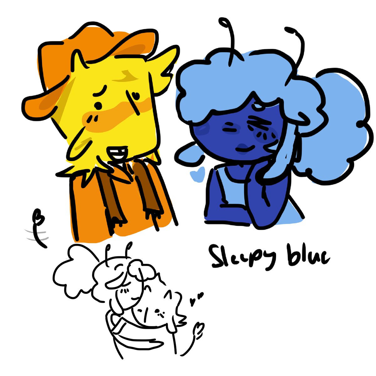 MrButterfly_art's tweet photo. //- blellow art dump, 2 are self inserts for my friends and the other two are just blellow 

#deltarune #blellow https://t.co/j6VNONNPEw