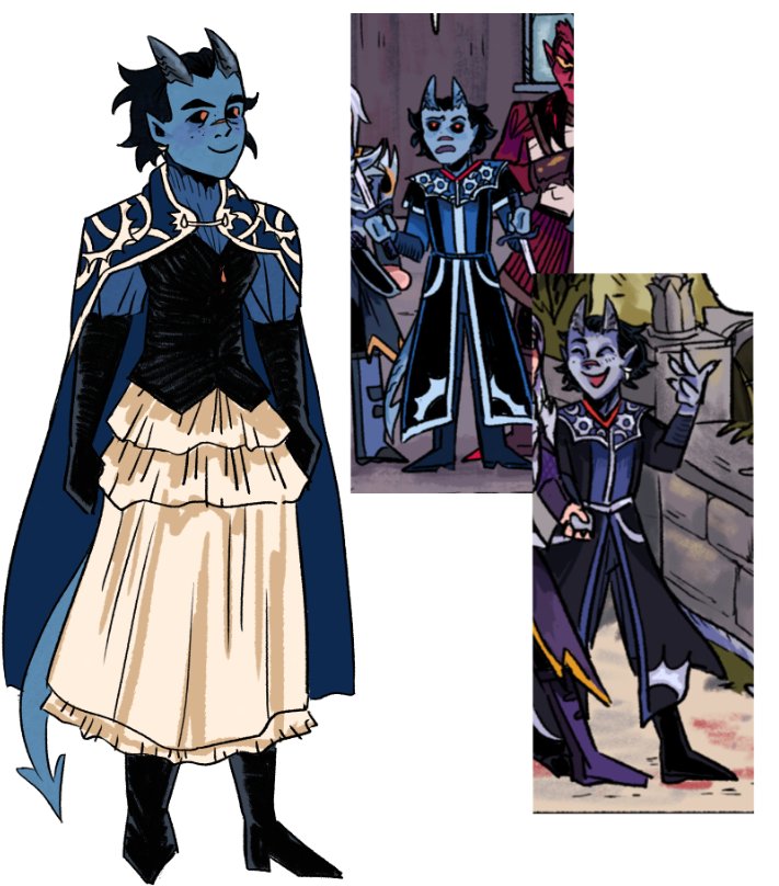 crabuncle's tweet photo. still adjusting colors but updating hawthornes outfit compared to the robes i had her in game... my blue girl ........ https://t.co/Z74qg5u26b