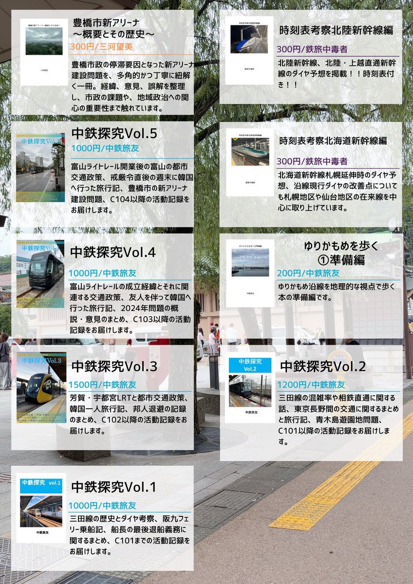 Tyutetutabitomo's tweet photo. #C108
#中鉄TGandLP旅団
本日です！東2ホールテ43a「中鉄TG&amp;LP旅団」へぜひお越しください！！ https://t.co/R2Ad84Oe7Y