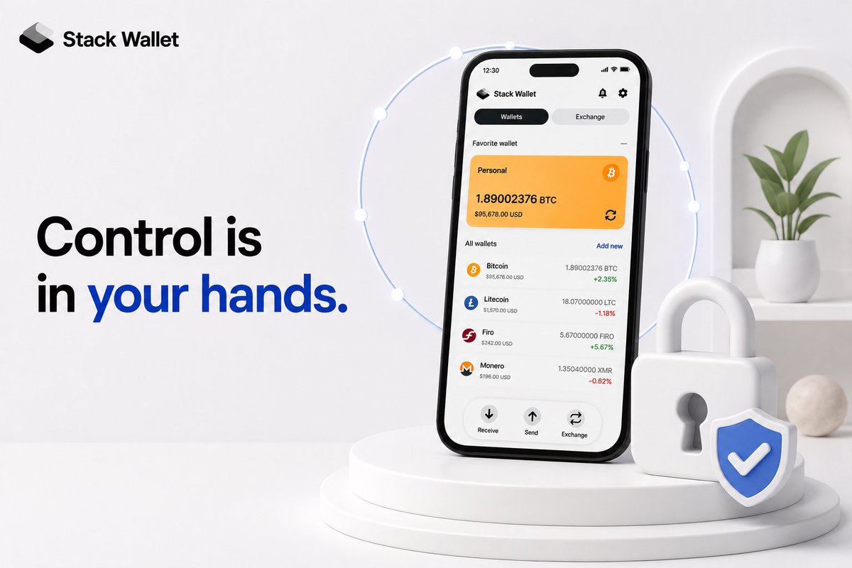 casime45's tweet photo. Bitcoin is more than an investment.
With Stack Wallet, sending and receiving BTC is simple, secure, and fully self-custodial.
Experience Bitcoin the way it was meant to be used.
@stack_wallet
#Bitcoin #StackWallet https://t.co/hDcfBzLlEE