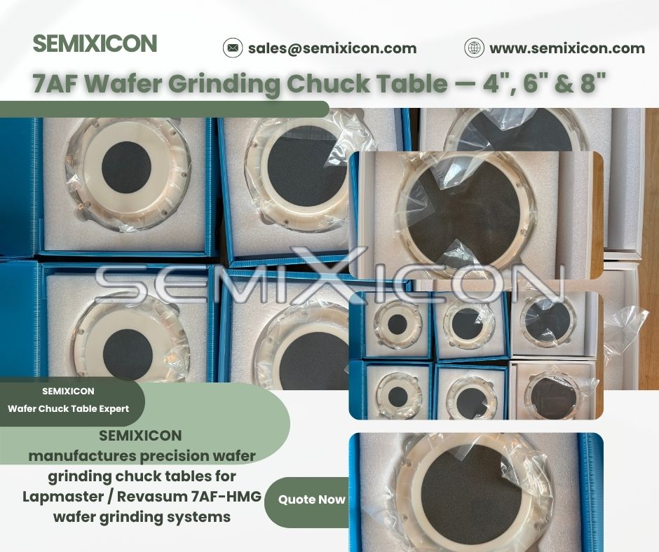 DiamondSemi's tweet photo. SEMIXICON 7AF Wafer Grinding Chuck 4",6"&8"
https://t.co/QWij6SOeZ5
sales@semixicon.com
#7AF #7AFHMG #Revasum #Lapmaster #WaferGrinding #WaferGrindingChuck #ChuckTable #WaferChuck #PorousCeramicChuck #VacuumChuck #WaferThinning #SiCWafer #SiliconWafer #WaferHandling https://t.co/RYMhX7DUpd