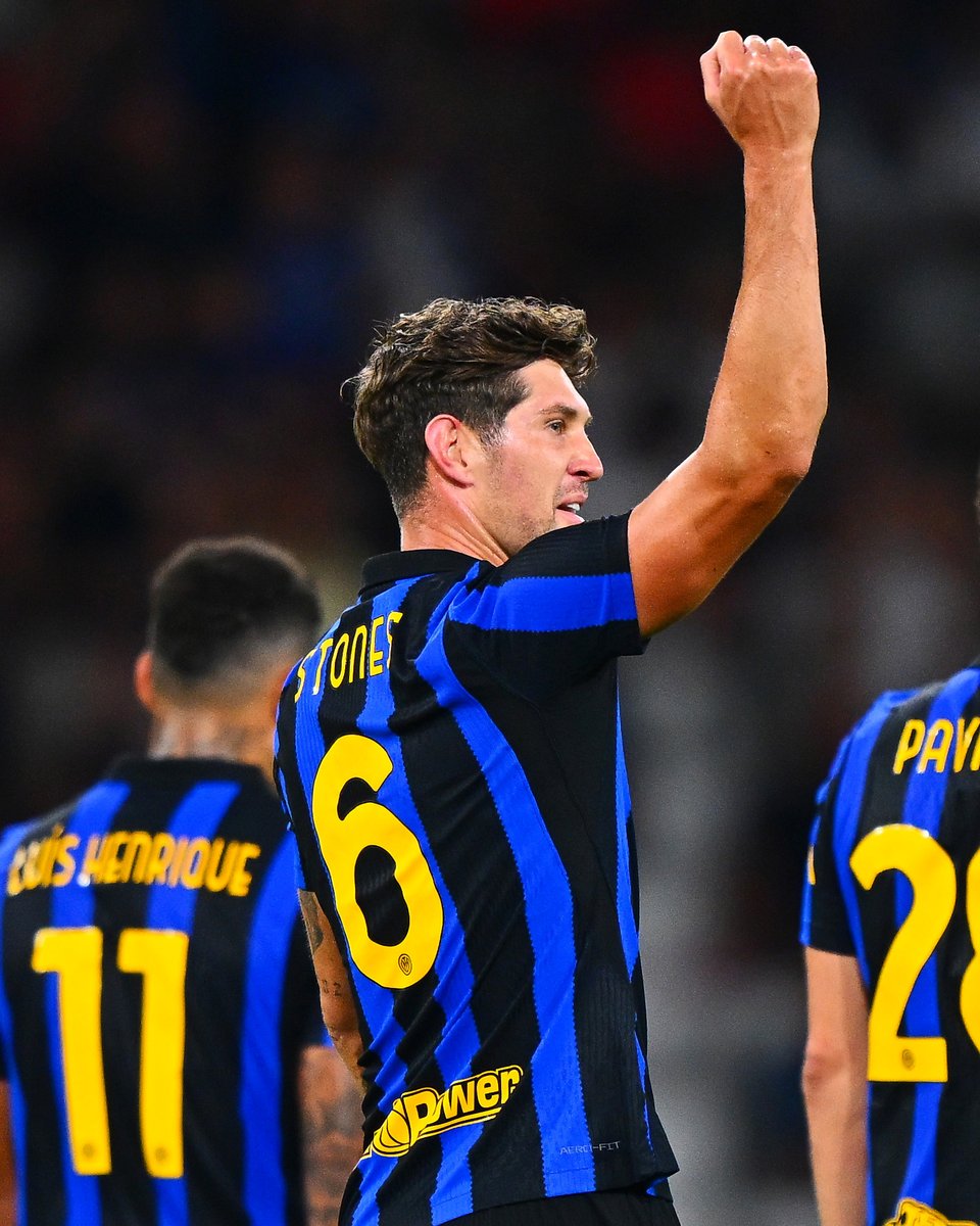 brfootball's tweet photo. John Stones is off to a fast start at Inter scoring in preseason ⚫️🔵 https://t.co/zhDl9treKA