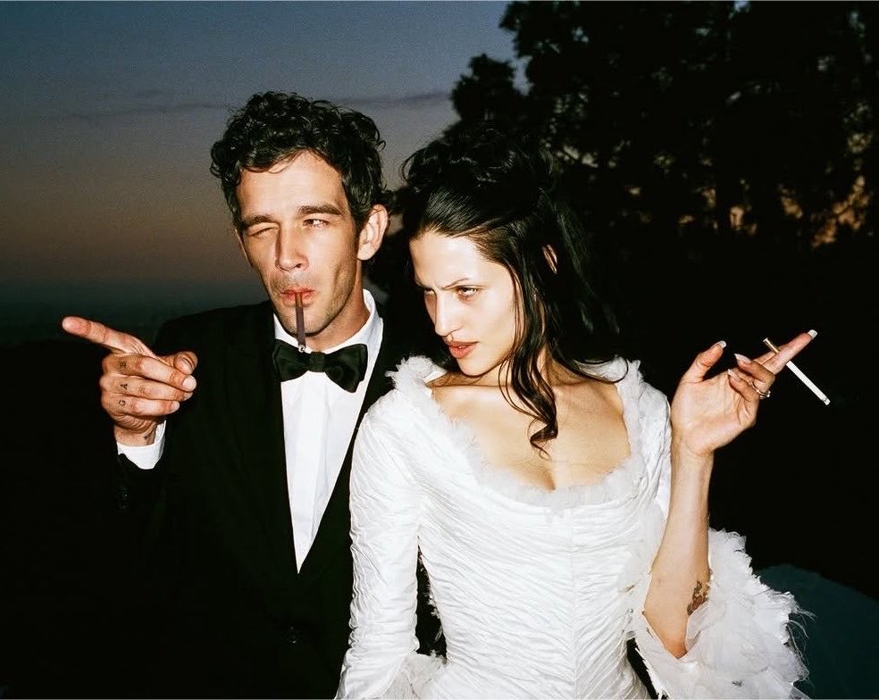 saintdemie's tweet photo. no end in sight for the gabbriette + matty wedding pics and honestly every single one looks like it would’ve been reblogged to death on some lost tumblr archive account https://t.co/fonFLwlSnl