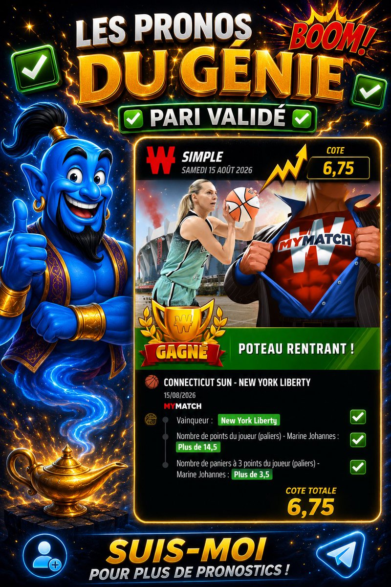 LPduGenie's tweet photo. 🚨 VOUS ATTENDEZ QUOI ? 🚨

Cote à 6,75 qui passe ✅🎯🔥
Pendant que certains regardent… d’autres suivent.

Si tu veux être là pour les prochains pronos, c’est maintenant qu’il faut me suivre. 👀💰

👉 Ne viens pas quand ça sera déjà trop tard. https://t.co/ei6W5MSJA0