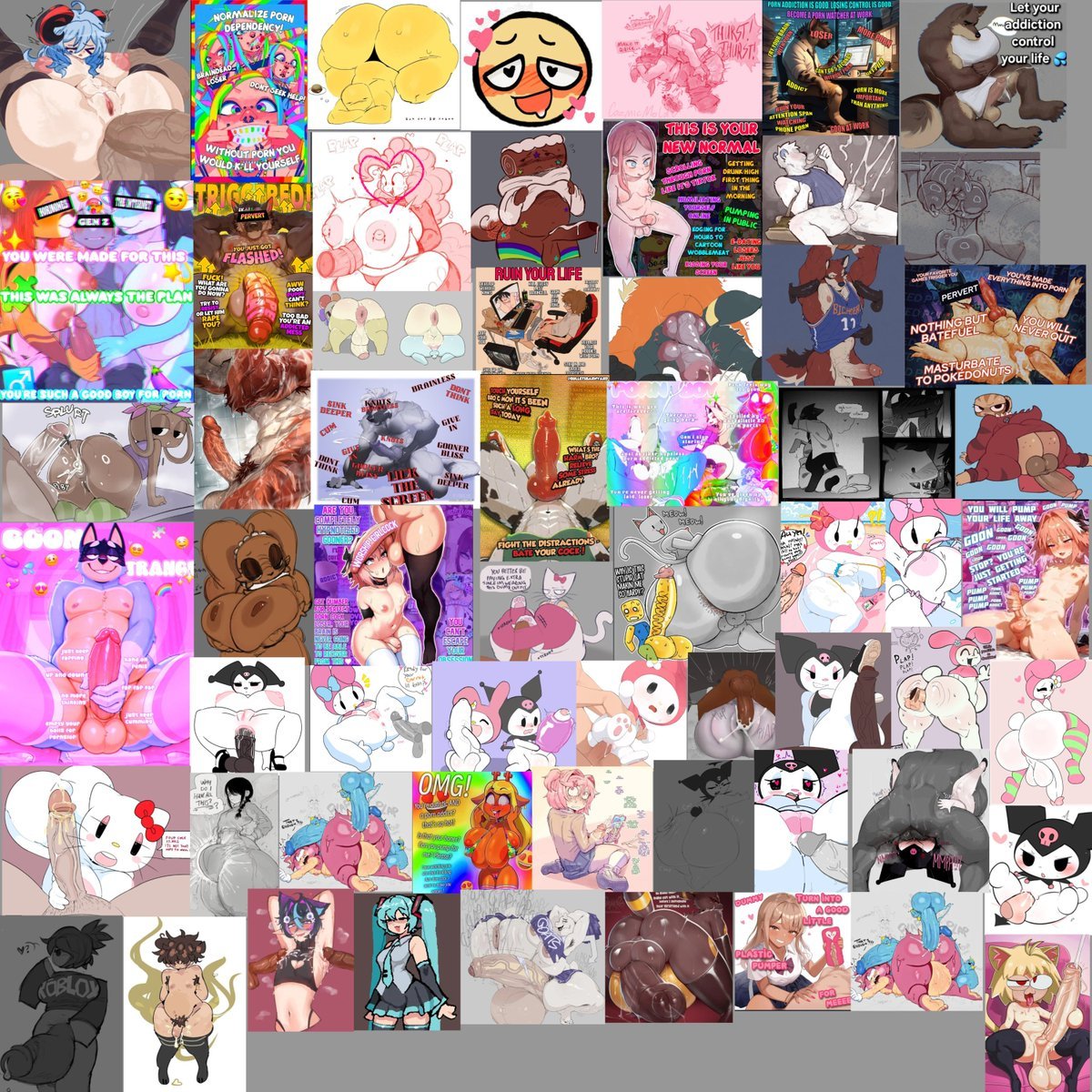 SilliestBilllly's tweet photo. I dezperately need attention from porn addicted goonerz zo have my fav pornie walls !! Porn luvz u 💕😵‍💫 #cringeporn https://t.co/NkSjBtdyd3