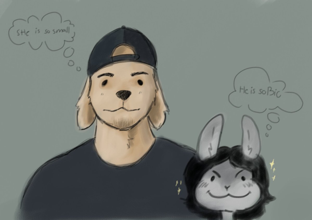 PippoBunnyArts's tweet photo. Yeahh he is so tall and big🥕

#Sizedifference #furryㅤㅤㅤ #furryoc https://t.co/Vfjwgj9SC3