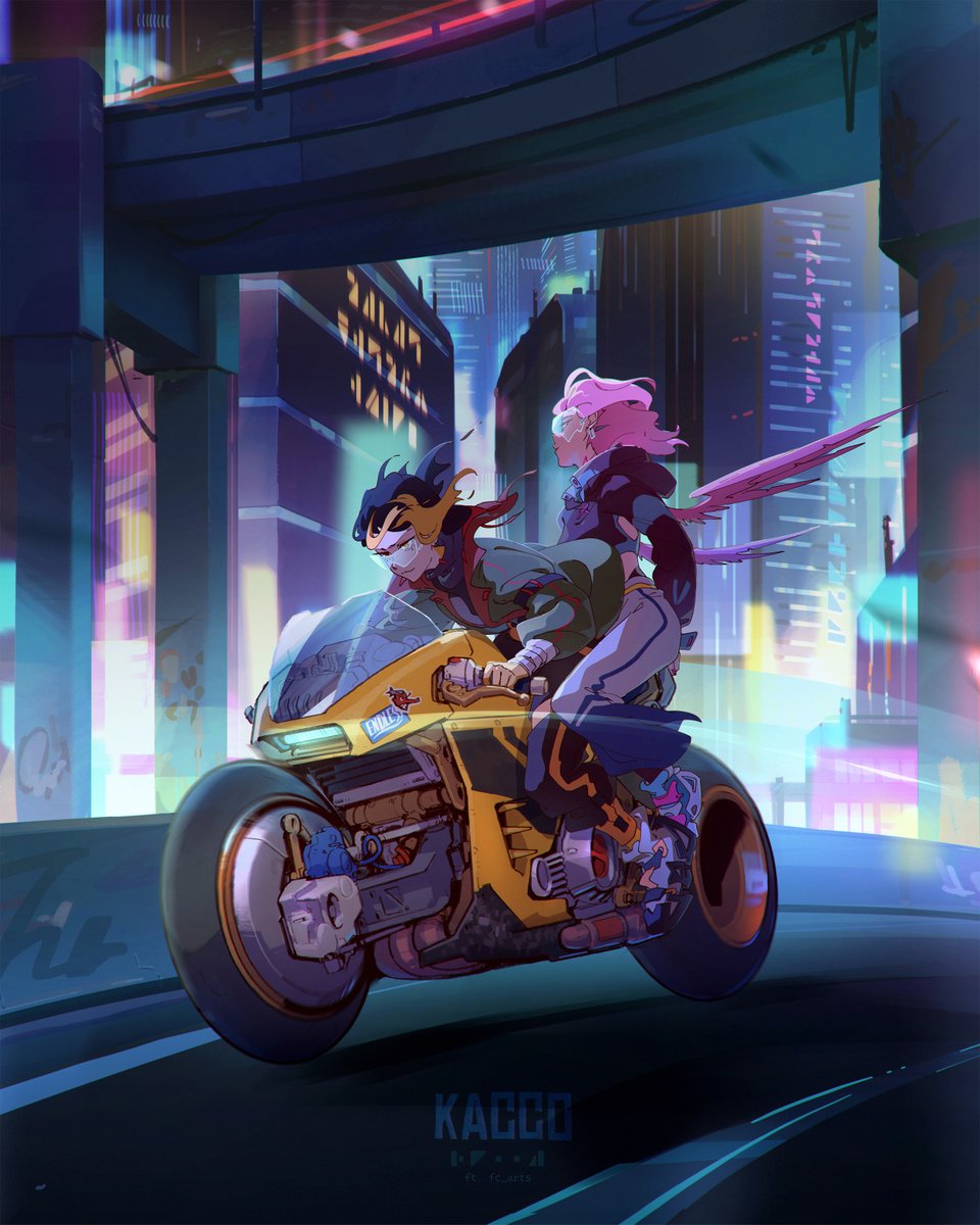 rooususu's tweet photo. I don't know how I did, but I did it... Only took me 4 years ha... 

Collab with @Fc_Arts_ 🏍️ https://t.co/hbYYtIFYF3