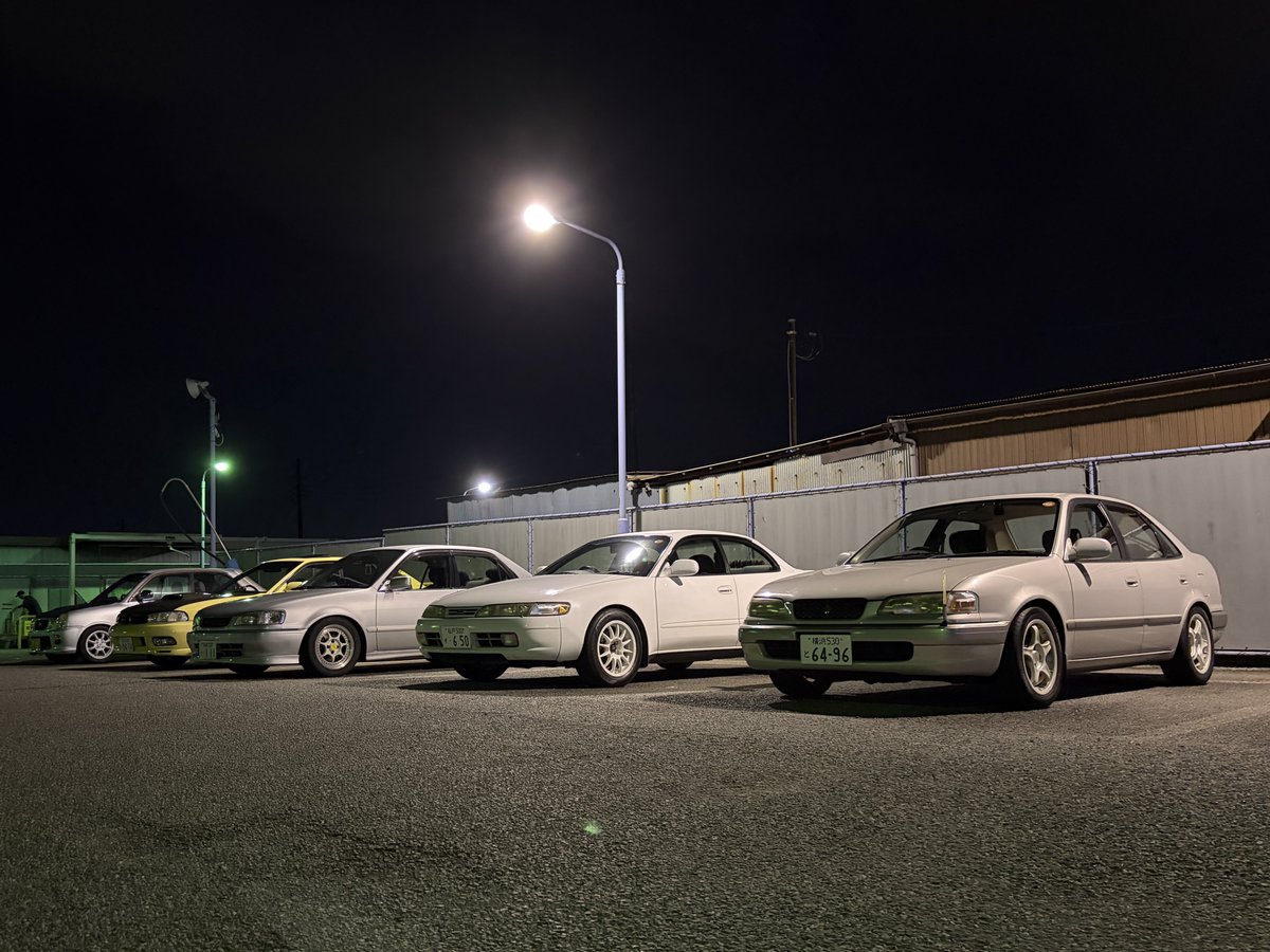 AE110sprinter's tweet photo. 車好きは夜行性ですわ https://t.co/FTjknQ9Swi