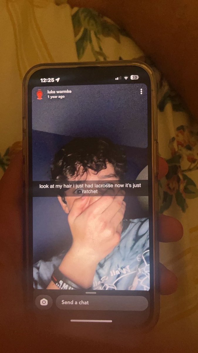 heatherwarmke69's tweet photo. My son Luke is showing how he talks to boys. His lacrosse hair can pull all the boys. This just shows how I used to pull the men back in the day. https://t.co/X3Y9sFrXrE