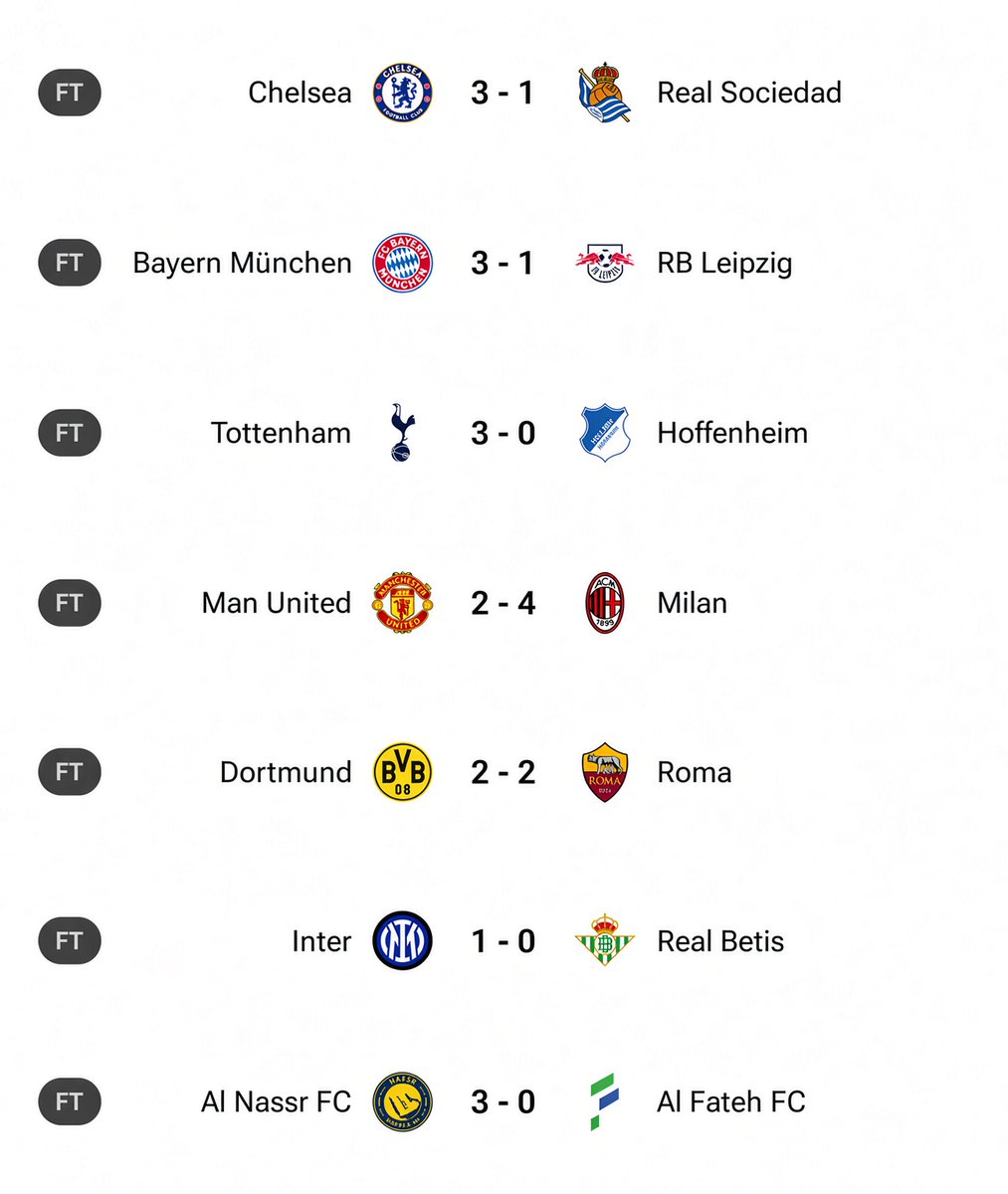 Fezztalks's tweet photo. Manchester united opueh got slacked, Chelsea beautiful performance 💔, spurs win, Dortmund entertaining draw, al nassr and Laliga is back...
Ladies and gentlemen it been a wrap.
Which game interested more?
#Alnassr #MUNACM https://t.co/z9xeN7E88N