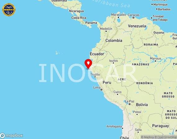 inocarec's tweet photo. HATYSA — Boletín de Información No 1
 Fuente: IGEPN
 Fecha - Hora LOCAL: 15-08-2026 - 15:05:00
 Lat: -5.78, Lon: -81.21
 Magnitud: 4.6
 Localización: Costas de Perú
 Profundidad: 35 km
Evaluación
NO REÚNE las condiciones necesarias para generar un tsunami. https://t.co/T4C3bzGzFV