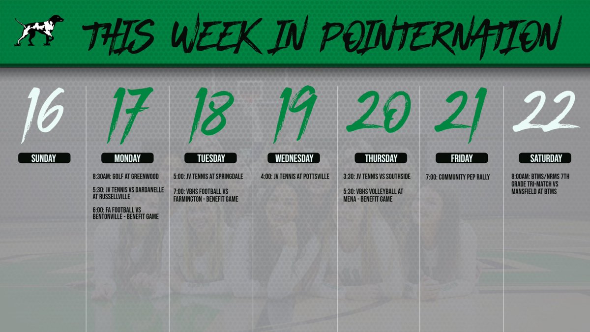 VBSDActivities's tweet photo. First full week of 26-27 in #PointerNation! https://t.co/Tm44sm5oxT