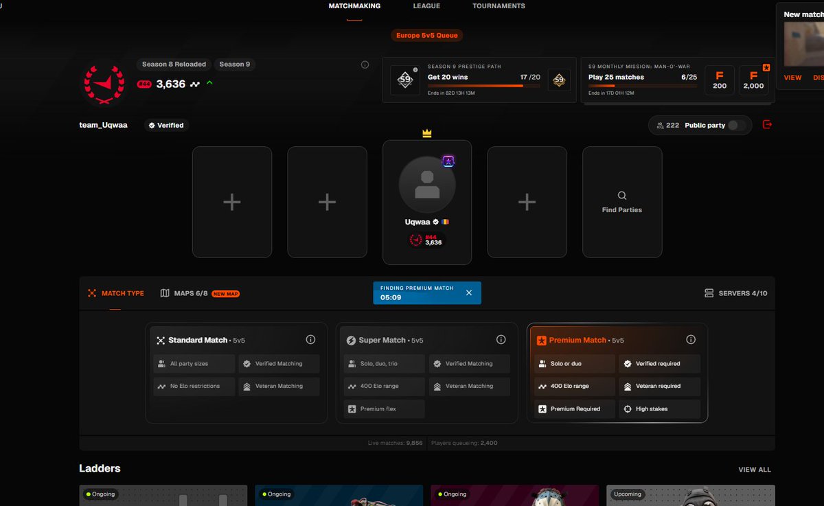 8Clapscs's tweet photo. LFT
21yo | Rifler, AWP.
3.6k FACEIT elo TOP #50 EU
Motivated, active 24/7 &amp; looking for a serious team/project.
Contact via DM or steam.
https://t.co/ggt3badvyP

RTs are appreciated ❤️

#cs2 #faceit #LFT https://t.co/1SPD8Jz9vE
