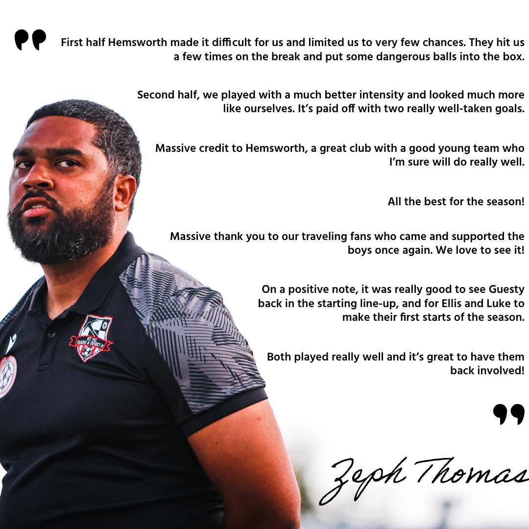 DearneDistrict's tweet photo. 💬 @zephthomas ' comments have today's win in the FA Vase away at Hemsworth Miners Welfare.

#wadadaw https://t.co/hBKpgD7aw1
