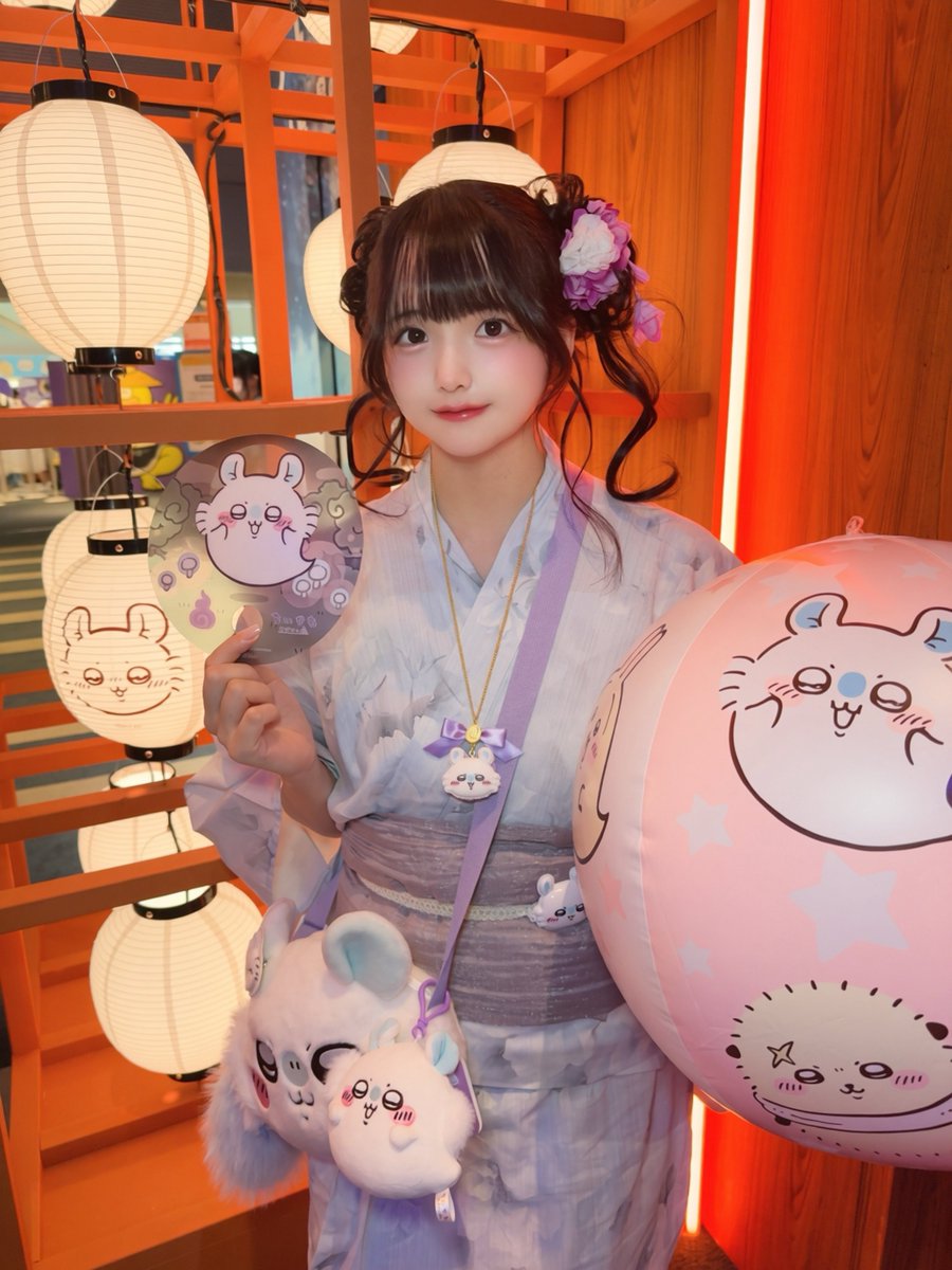 mizuumiramune's tweet photo. モモンガコーデで
お台場のちいかわおばけの森へ👻💜

╭━━━━━━━━━━━━━━╮

うんまいもんが食べたいんだよ～！
    ꒰ ՞o̴̶̷̤ᾥo̴̶̷̤՞ ꒱🍚🍚🍚🍚

╰━━━━━━━━v━━━━━╯ https://t.co/1sv3DLnQF0