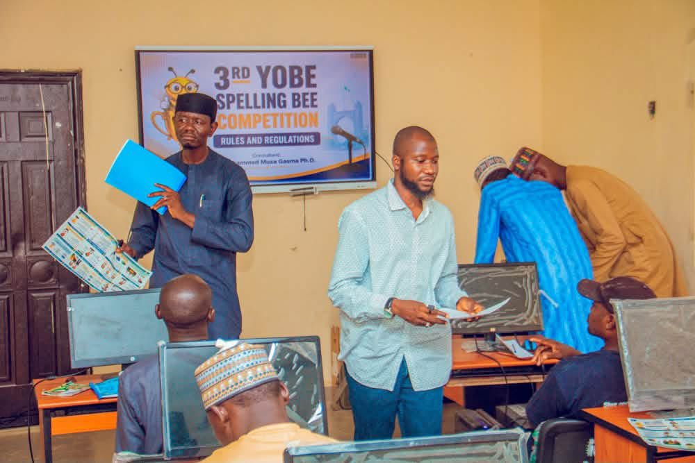 maidawaarewa's tweet photo. Yobe Spelling Bee 3.0 manuals &amp; rules now distributed to schools across the state. Teachers briefed for a fair contest.
Sponsored by Yobe State Govt + partners promoting literacy &amp; excellence.
Countdown is on! 🐝
#YobeSpellingBee #YobeSpellingBee3 #YobeState https://t.co/8SXZQ7tnc8
