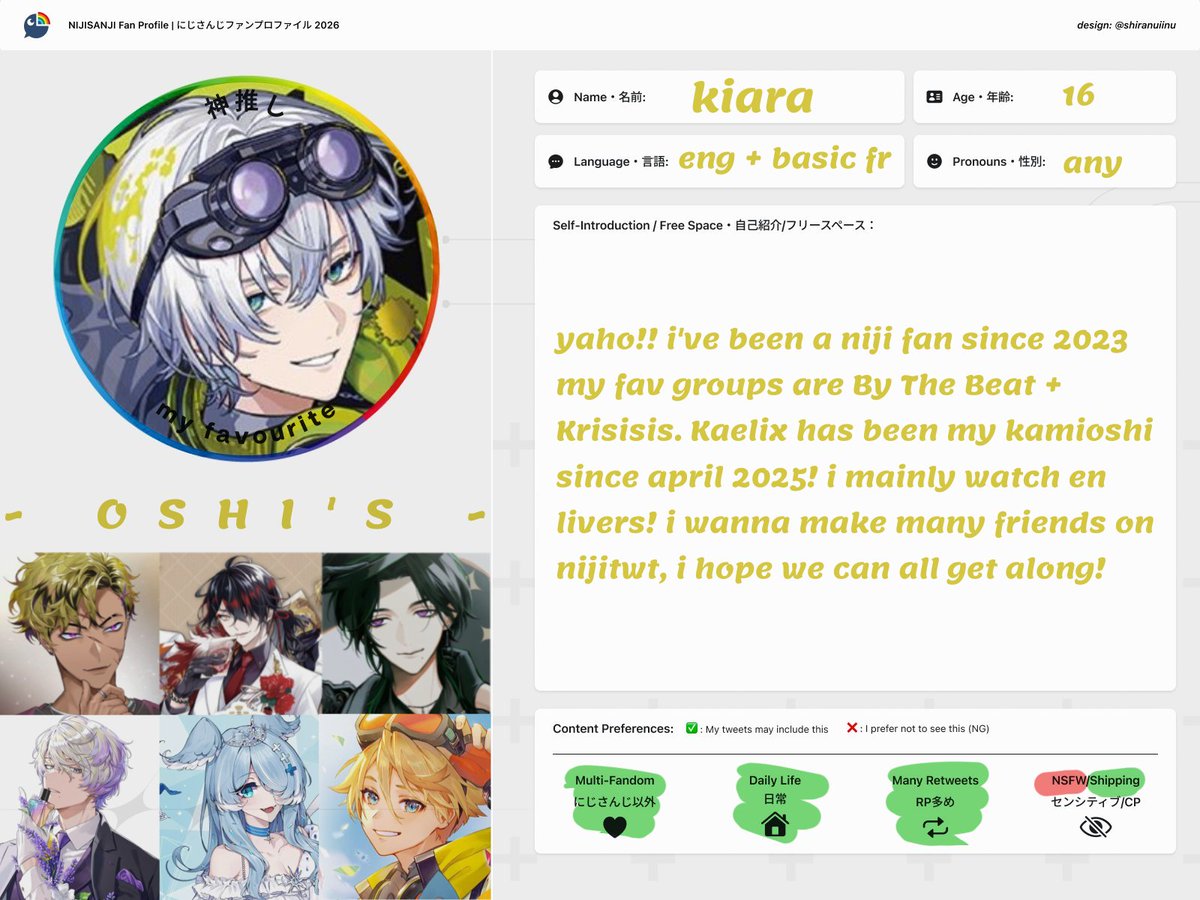 kaemonieri's tweet photo. ꒰𐔌  ⡞⠳⣄⣀⣠⠞⢷ 
 #promotwt   #moothunt
                 ・・・・・
              kiara ᶻ 𝗓 𐰁
      any prns   𑄝੭   6teen
           ᯓ basic dni 
     ♡ and ↻ to b moots .ᐟ

ᓚ₍ ^. .^₎ tags:
#fsptwt #nijitwt #holotwt #pjsktwt #d4djtwt #anitwt https://t.co/jFvSwZtA9F