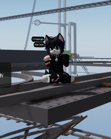 CreadorX18's tweet photo. Just a cute lil pup waiting for his train to run him over https://t.co/NPGenD9GJ5
